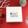 MERRY CHRISTMAS XMAS Tree White Cookie Dessert Gift Paper Box