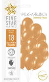 Sempertex Shimmer Gold 30cm Latex Balloon 18pk