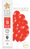 Sempertex Shimmer  Red 30cm Latex Balloon 18pk