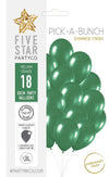 Sempertex Metallic Green 30cm Latex Balloon