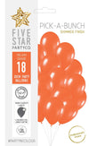 Sempertex Shimmer Orange 30cm Latex Balloon 18pk