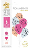 Diamonds/Lips White/Pink/Peach 30cm Asstorted 6pk Latex Balloons