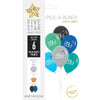 Eight Boy's 8th Birthday 30cm 6pk Latex Balloons