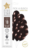 Sempertex Shimmer Chocolate  30cm Latex Balloon 18pk