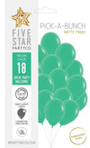 Sempertex Matte Green 30cm Latex Balloon 18pk