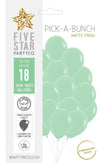 Sempertex Matte Pastel Green 30cm Latex Balloon 18pk