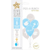 Cross Faith Baptism/Christening 30cm Blue/Clear 6pk Latex Balloons