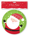 Christmas 23cm Paper Plates 8Pack