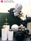 Matte Black Jumbo 90cm Round Sempertex Latex Balloon Each