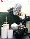 Matte Black Jumbo 90cm Round Sempertex Latex Balloon Each