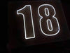 18th Birthday Number 18 Neon Sign