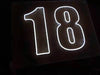 18th Birthday Number 18 Neon Sign