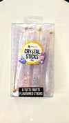 Lolliland Tutti Frutti Flavored Crystal Sticks 6 Pack - Lavender