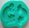 Rainbow 2pk Silicone  Fondant Cake Mould