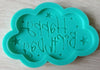 Happy Birthday Letters Cloud & Stars Silicone Fondant Mould