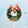 CHRISTMAS WREATH 3D Small Cake Topper Cake Decoration