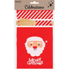 Merry Christmas Plastic Treat Bag with Tie Pack of 4