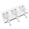 Heart Shape Ice Cream Pop Silicone Mould