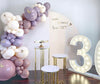 Gold White Round Plinth Tables