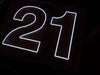 21st Birthday Number 21 Neon Sign