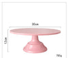 Pastel Pink Metal Cake Dessert Stand 12Inches 30cm