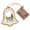 Christmas Wooden Decoration Snowman Bell