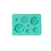 7pk Rose Flower Silicone Fondant Mould
