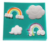 Rainbow Cloud Silicone Fondant Mould