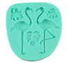 Flamingo Turtle Leaf Silicone Fondant Mould