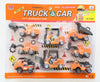 Construction Truck & Cars Cake Figurines Set Gift Toys