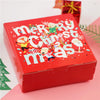 MERRY CHRISTMAS Writing Cookie Dessert Gift Paper Box