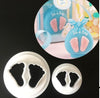 Small Baby Feet shape Cookie Cutter Pack of 2