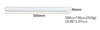 50cm / 20inches Non Stick White Rolling Pin