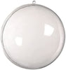 8cm Christmas Clear Plastic Ball Pack of 4