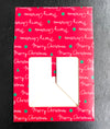 RED CHRISTMAS Clear Window 4 Cups CupCake Box With insert