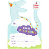 Dinosaur Party invitation 8Pk