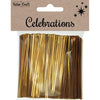 Christmas Gold Twist Ties 800pk