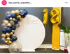 60cm Sempertex Latex Balloons - Matte Navy Blue