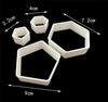 Soccer Ball Shape Hexagon Pentagon Cookie Cutter Set 4pcs