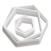 Soccer Ball Shape Hexagon Pentagon Cookie Cutter Set 4pcs