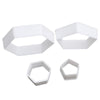 Soccer Ball Shape Hexagon Pentagon Cookie Cutter Set 4pcs
