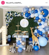 46cm Sempertex Latex Balloons - Matte Pastel Blue