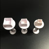 Square Shape Plunger Fondant Cutter 3pcs