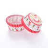 Christmas Santa Print Paper Cupcake Cases 100pk