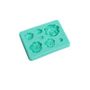 7pk Rose Flower Silicone Fondant Mould