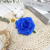 Royal Blue Artificial Rose Flower Head