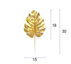 Gold Small Turtle Artificial Leaf Jungle Leaves