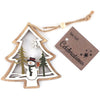 Christmas Wooden Decoration Snowman Tree