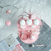 Pastel Pink Birdcage Metal Dessert Display Stand