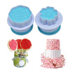 Plum Blossom Plunger Fondant Cutter 2pk